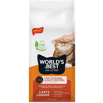World's Best Cat Litter Clumping Formula, Low Tracking & Dust Control