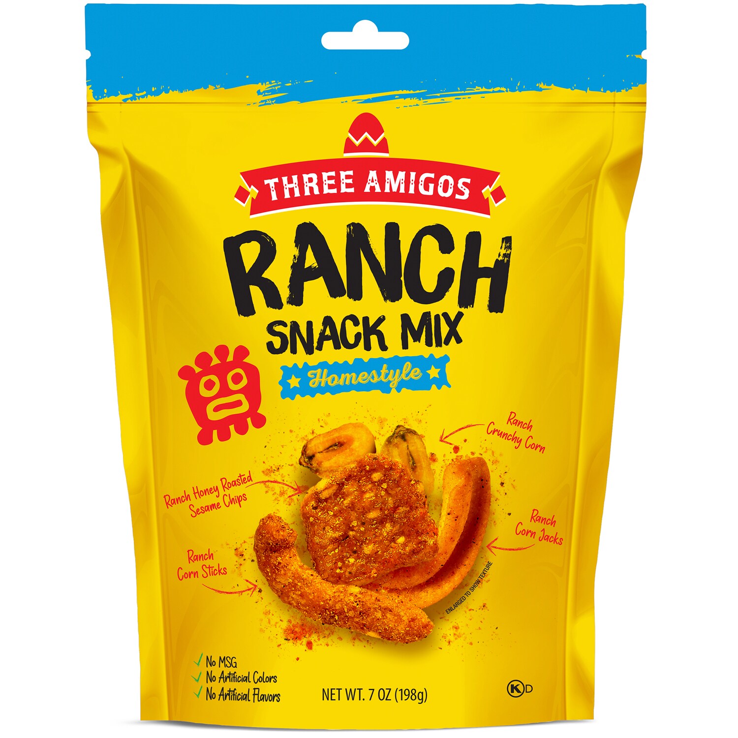 Three Amigos Snack Mix, Ranch Homestyle