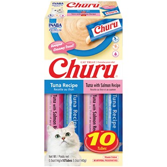 Inaba Churu Cat Treat, Tuna & Tuna with Salmon Recipe