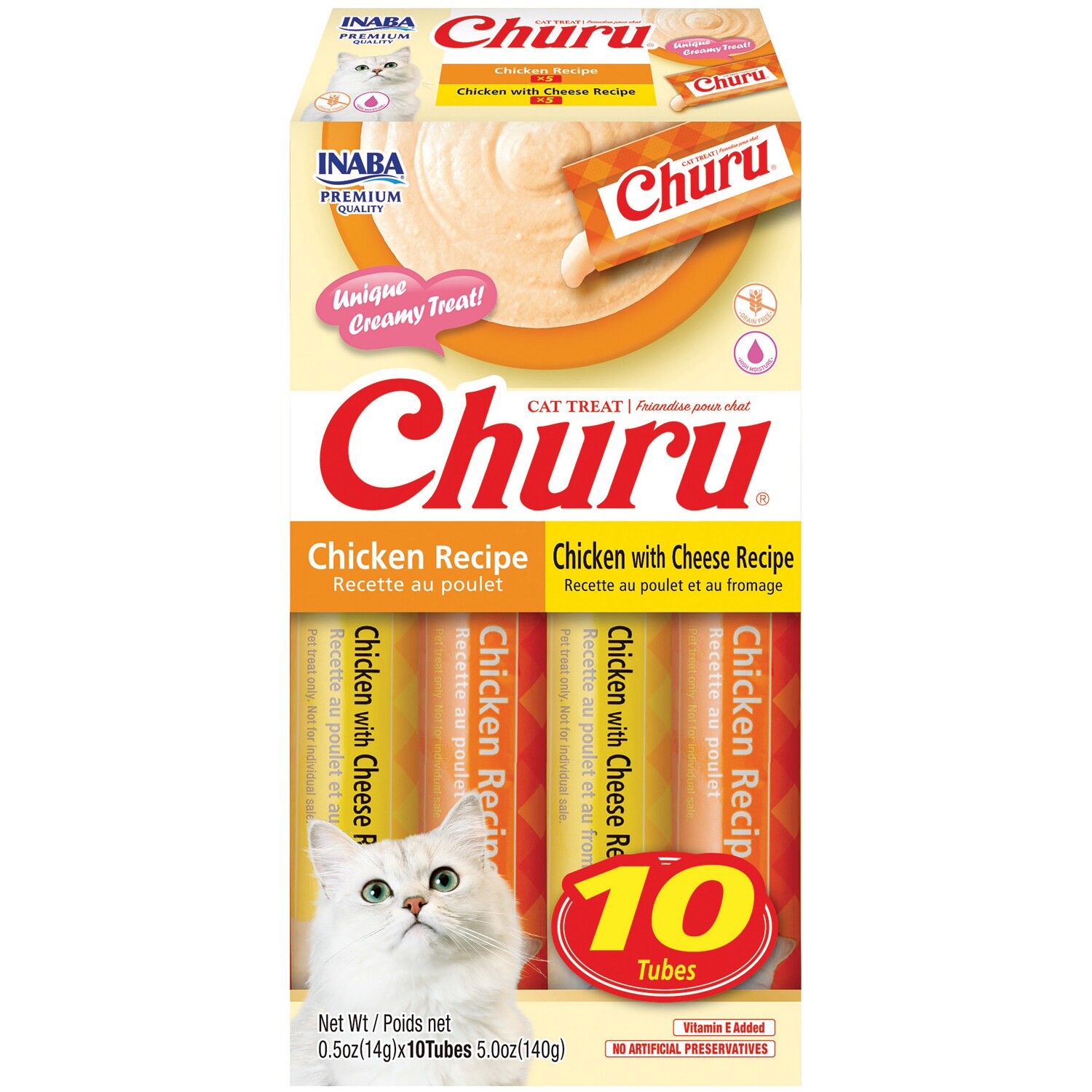 Inaba Churu Cat Treat, Chicken & Chicken with Cheese Recipe