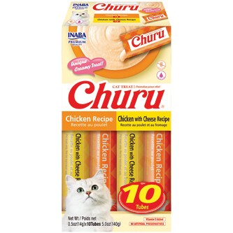 Inaba Churu Cat Treat, Chicken & Chicken with Cheese Recipe