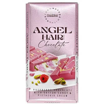 BeeMax Angel Hair Chocolate, Raspberry Chocolate With Cotton Candy & Pistachio Cream