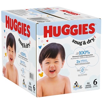 Huggies Snug & Dry Baby Diapers, Size 6