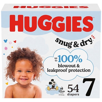 Huggies Snug & Dry Baby Diapers, Size 7