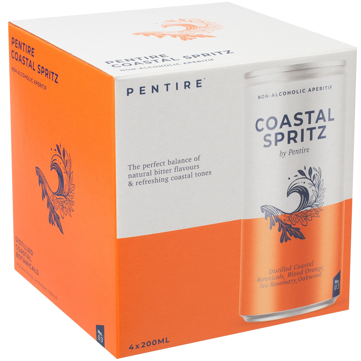 Pentire Non-Alcoholic Coastal Spritz, Cans
