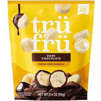 Tru Fru Freeze-Dried Bananas, Dark Chocolate