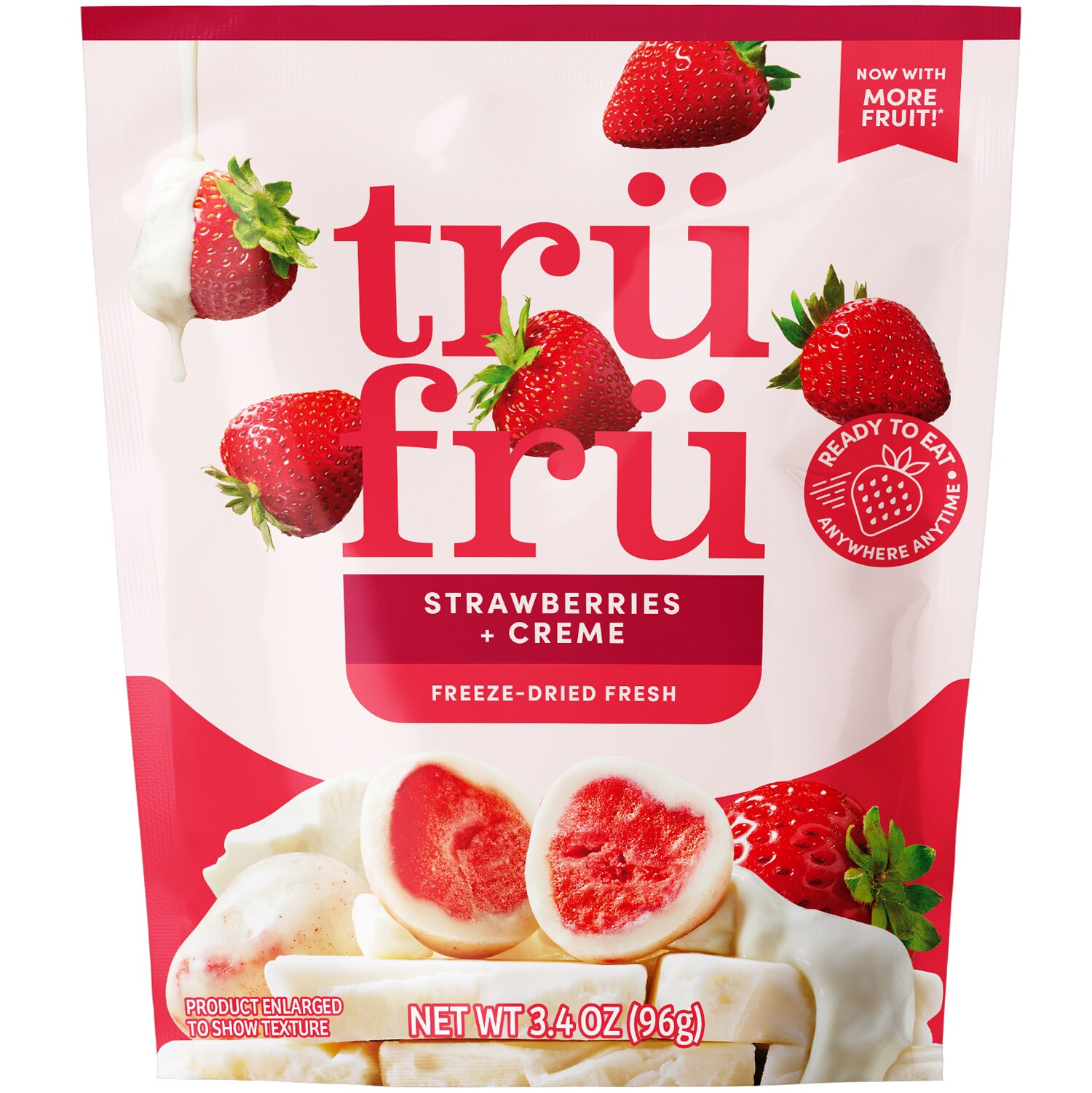 Tru Fru Freeze-Dried Fresh, Strawberries + Creme