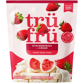 Tru Fru Freeze-Dried Fresh, Strawberries + Creme