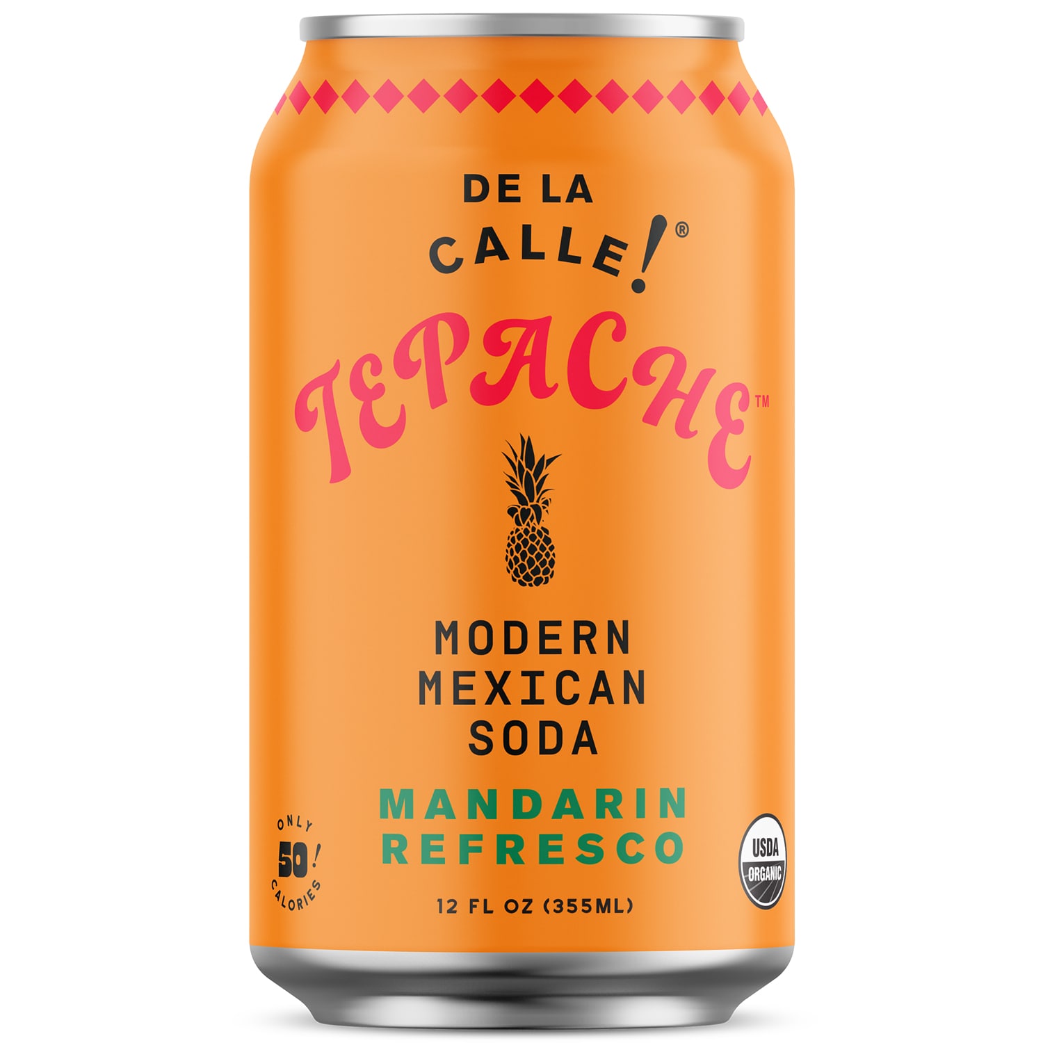 De La Calle! Tepache Modern Mexican Soda, Mandarin Refresco, Can