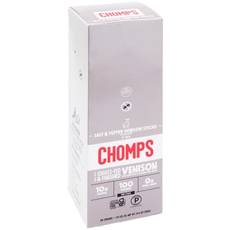 CHOMPS Venison Sticks, Salt & Pepper