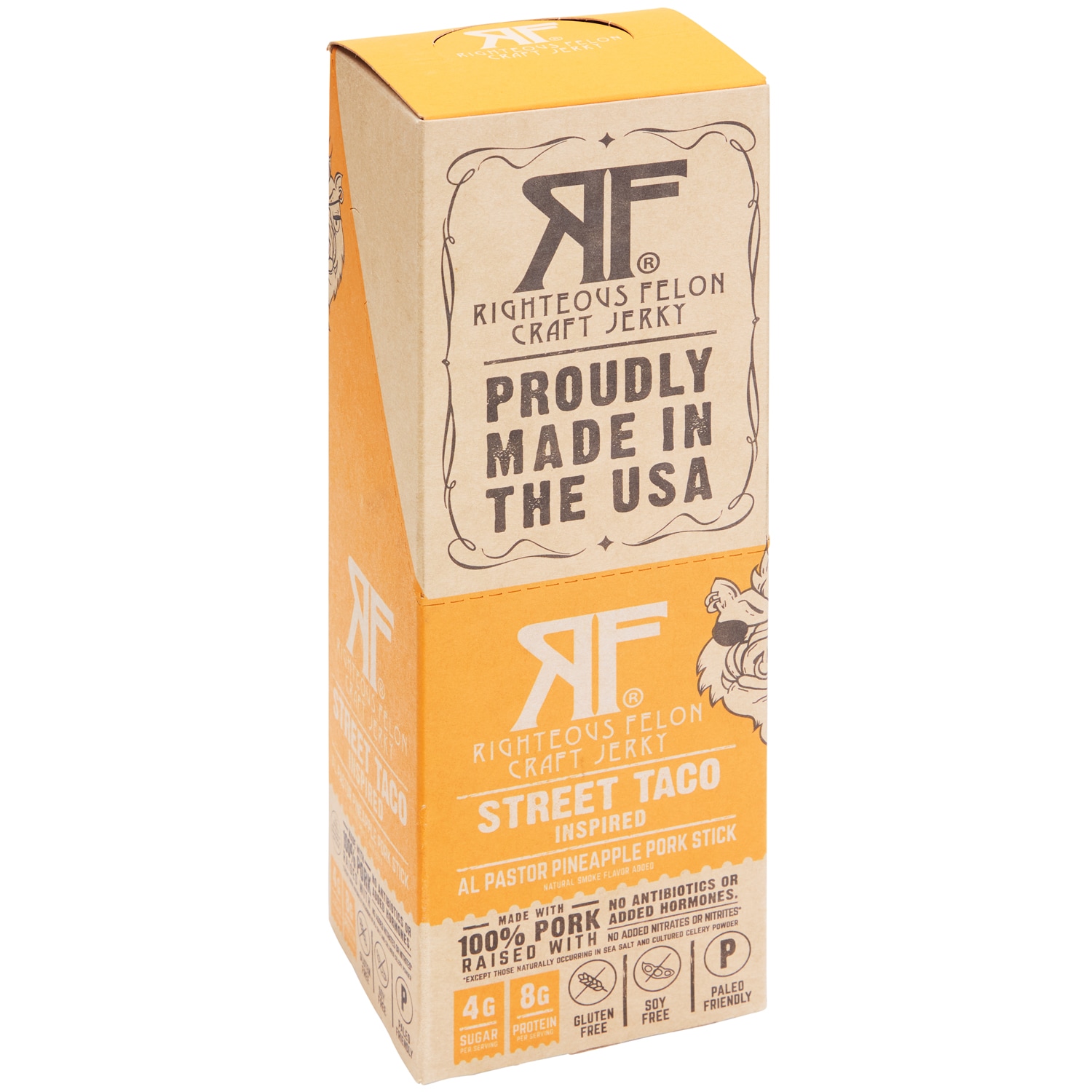 Righteous Felon Pork Sticks, Street Taco