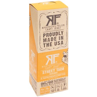 Righteous Felon Pork Sticks, Street Taco