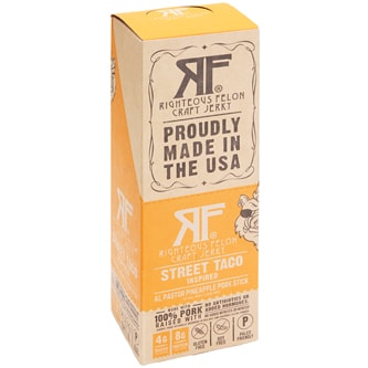 Righteous Felon Pork Sticks, Street Taco