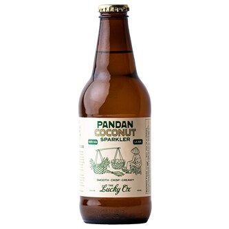 The Lucky Ox Sparkling Drink, Pandan Coconut, Bottle
