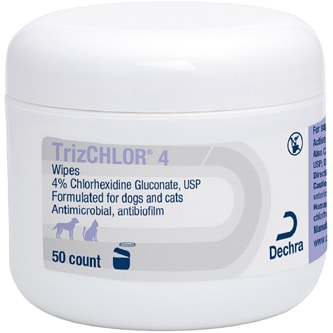 TrizCHLOR 4 Wipes for Dogs and Cats