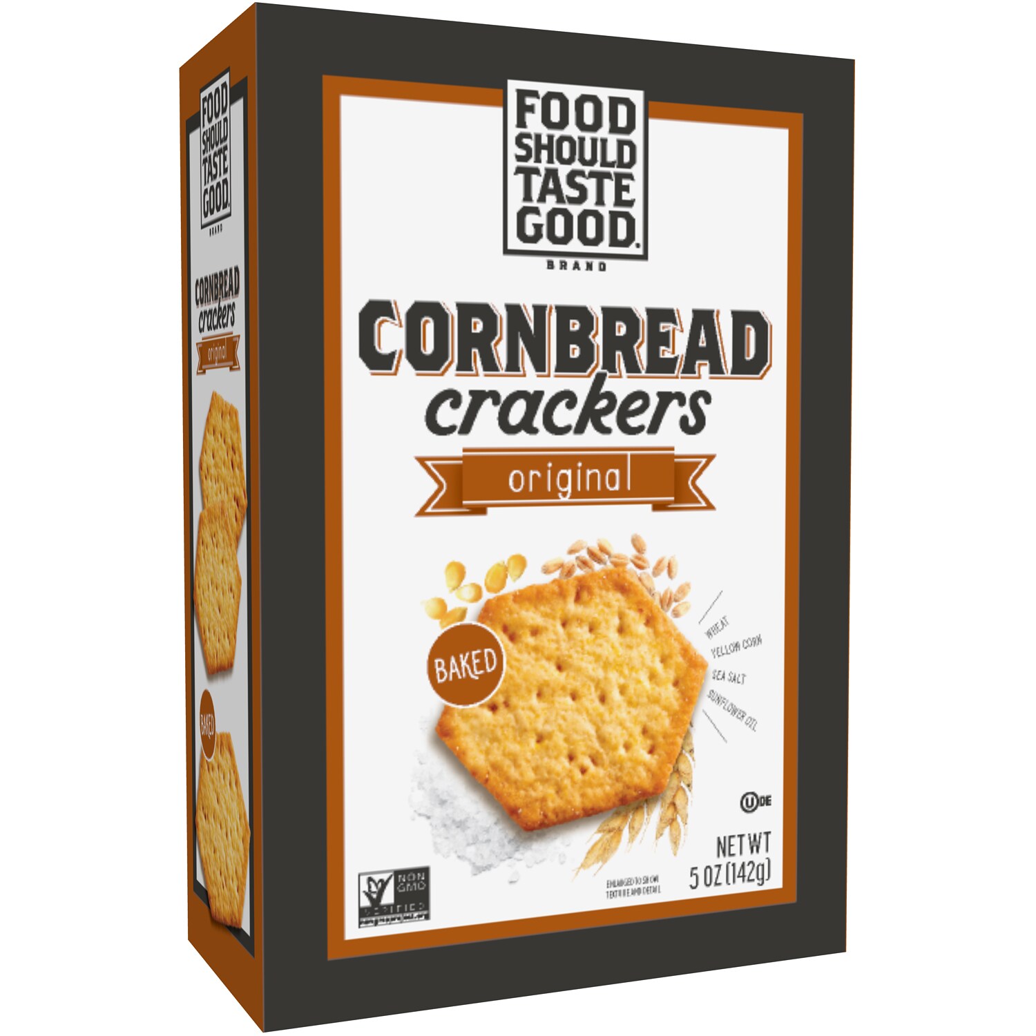 Food Should Taste Good Cornbread Crackers, Original