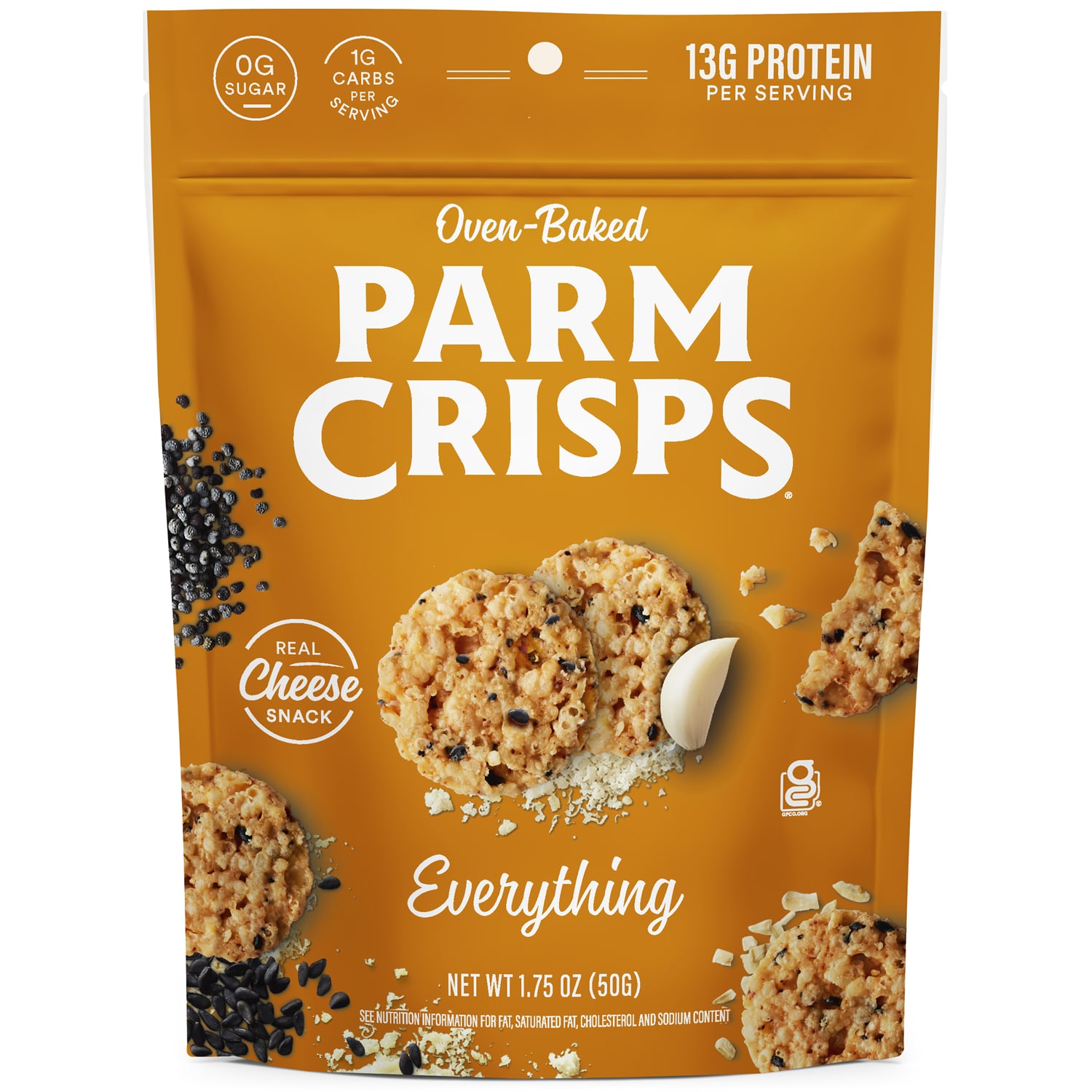 ParmCrisps Oven-Baked Cheese Snack, Everything