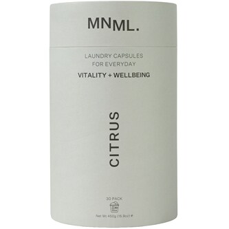 MNML Vitality + Wellbeing Laundry Capsules, Citrus
