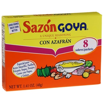 Goya Sazón Seasoning, Con Azafrán