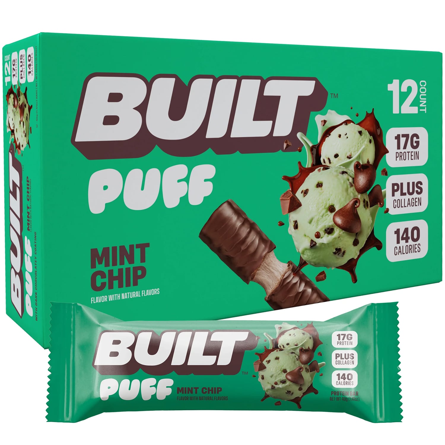 Built Puff Bars, Mint Chip