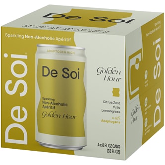 De Soi Sparkling Non-Alcoholic Apéritif, Golden Hour, Cans