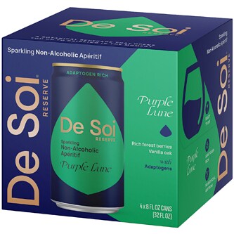 De Soi Sparkling Non-Alcoholic Apéritif, Purple Lune, Cans