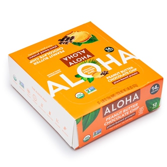 Aloha Organic Plant-Based Protein Bar, Peanut Butter Chocolate Chip