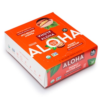 Aloha Organic Plant-Based Protein Bar, Peanut Butter Cup