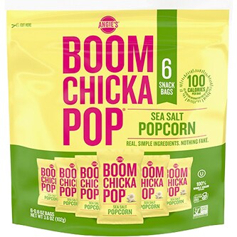 Angie's BOOMCHICKAPOP Popcorn, Sea Salt