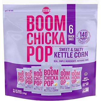 Angie's BOOMCHICKAPOP Popcorn, Sweet & Salty Kettle Corn