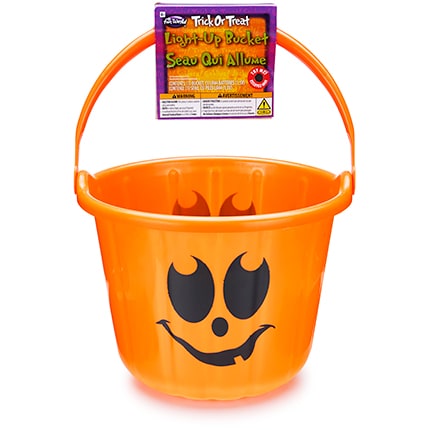 Amscan Halloween Trick Or Treat Light Up Bucket, image 2 of 2 slides