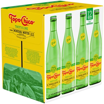 Topo Chico Mineral Water, Twist of Lime, Bottle