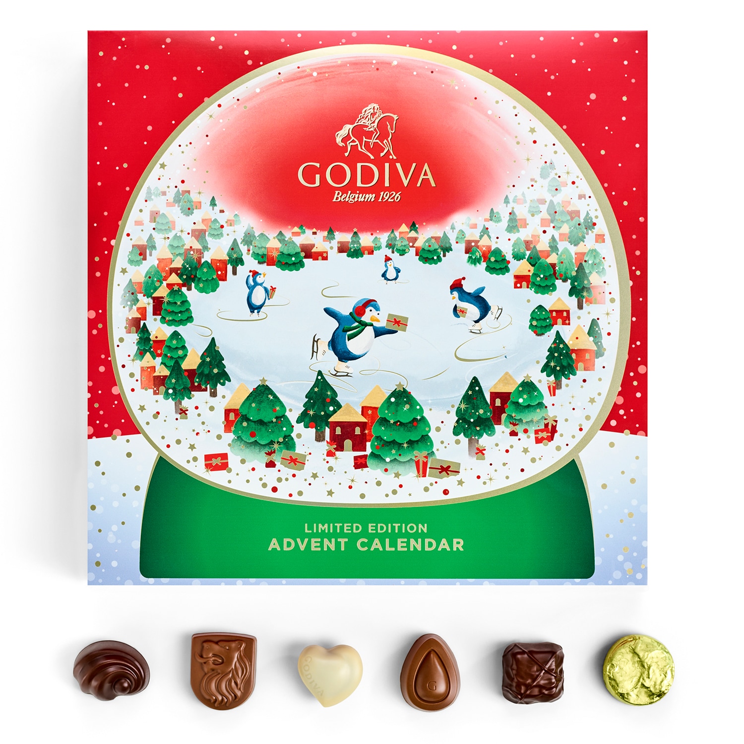 Godiva Holiday Advent Calendar, Classic Chocolate, image 1 of 2 slides