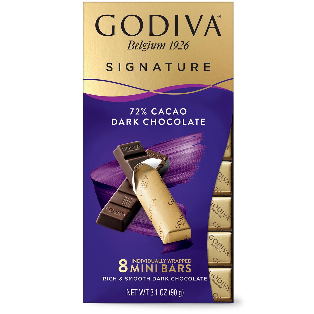 Godiva Signature 72% Cacao Dark Chocolate, image 1 of 2 slides