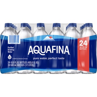 Aquafina Natural Spring Water, Plastic Bottles