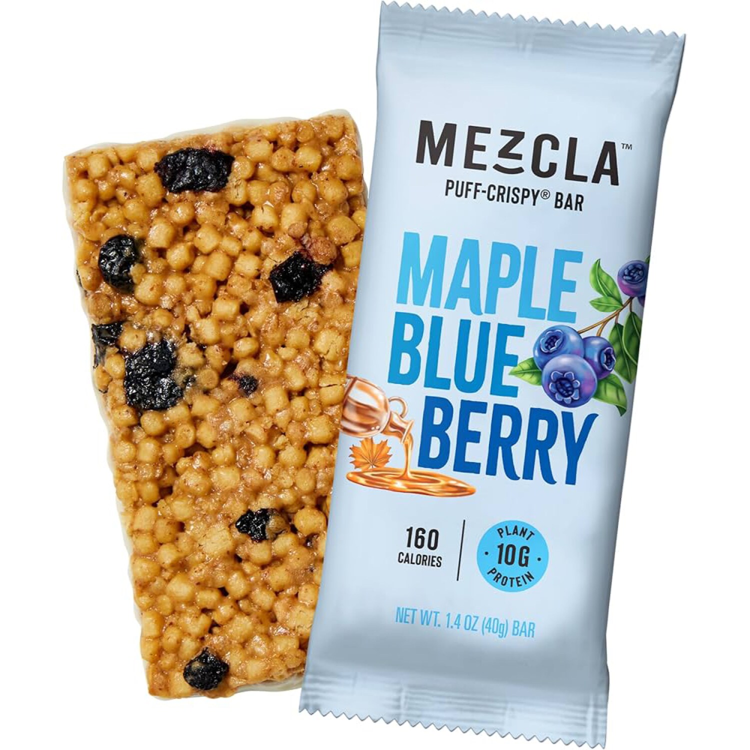 Mezcla Puff-Crispy Bar, Maple Blueberry