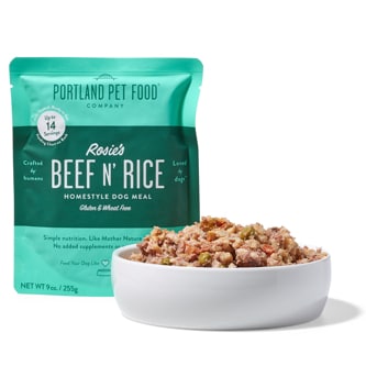 Portland Rosie's Homestyle Dog Meal, Beef N' Rice