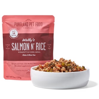 Portland Wally's Homestyle Dog Meal, Salmon N' Rice 