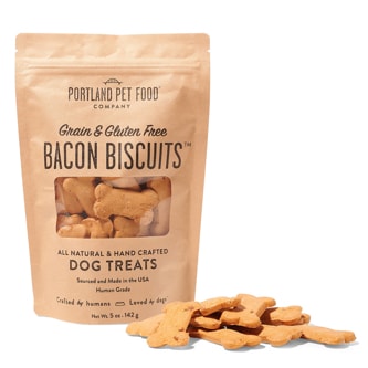 Portland Dog Treat Grain & Gluten-Free Biscuits, Bacon