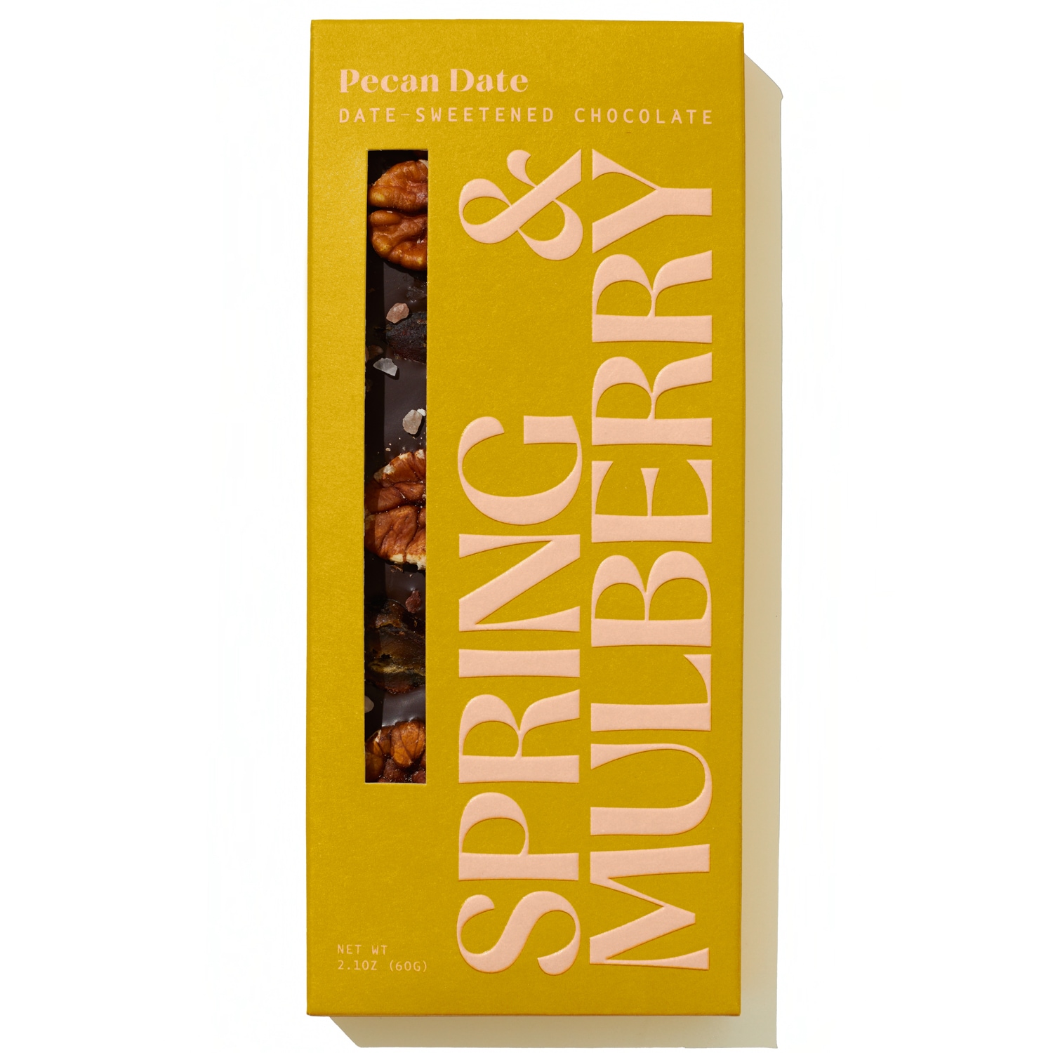Spring & Mulberry Date-Sweetened Chocolate, Pecan Date