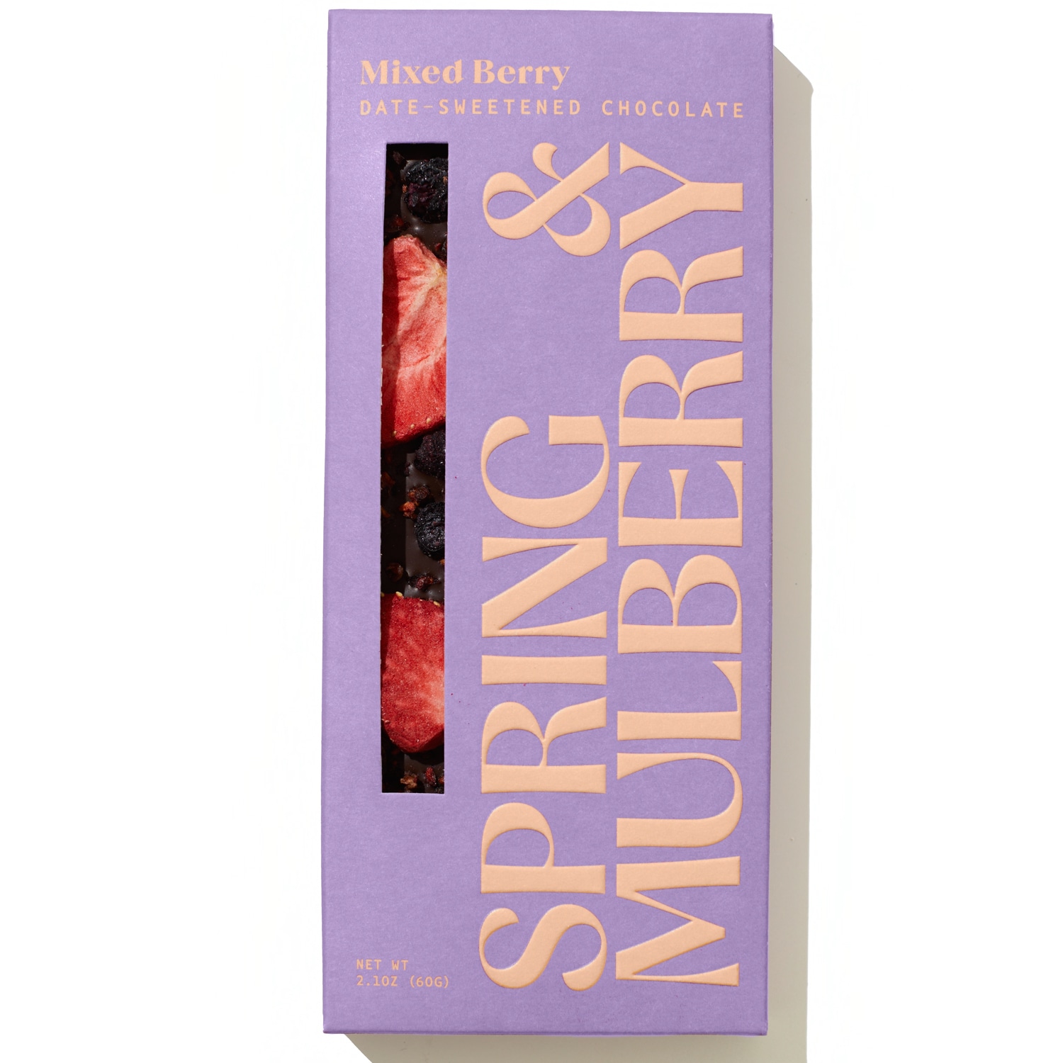 Spring & Mulberry Date-Sweetened Chocolate, Mixed Berry