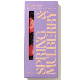 Spring & Mulberry Date-Sweetened Chocolate, Mixed Berry