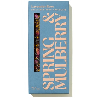 Spring & Mulberry Date-Sweetened Chocolate, Lavender Rose