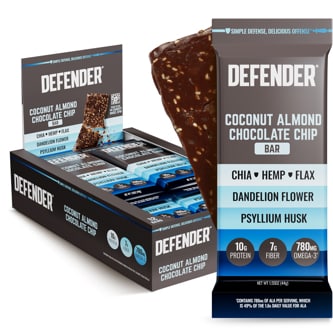 Defender Protein Bar, Coconut Almond Chocolate Chip