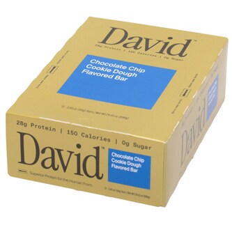 David Protein Bars, Chocolate Chip Cookie Dough