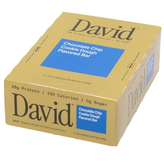 David Protein Bars, Chocolate Chip Cookie Dough