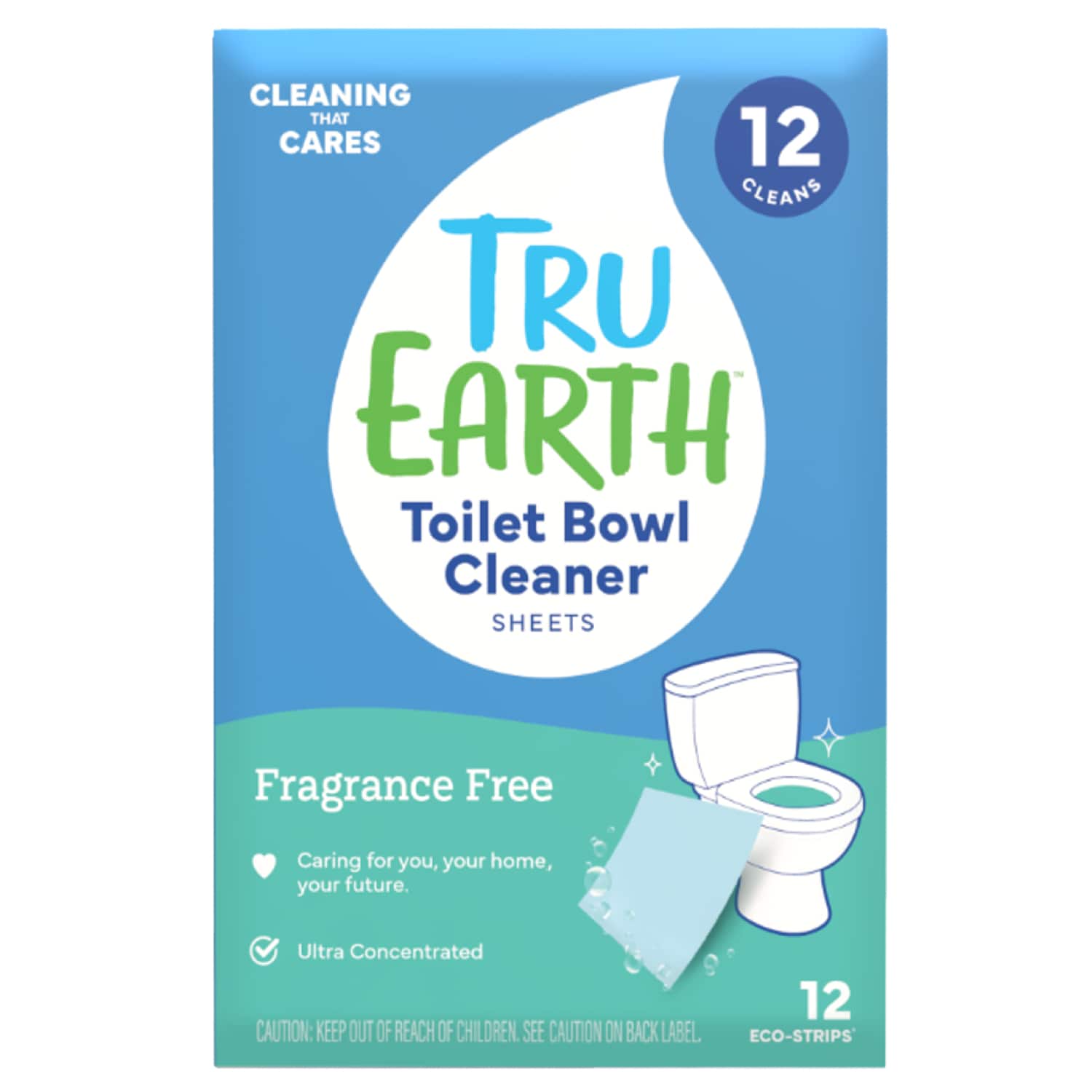 Tru Earth Eco-Strips Toilet Bowl Cleaner, Fragrance Free