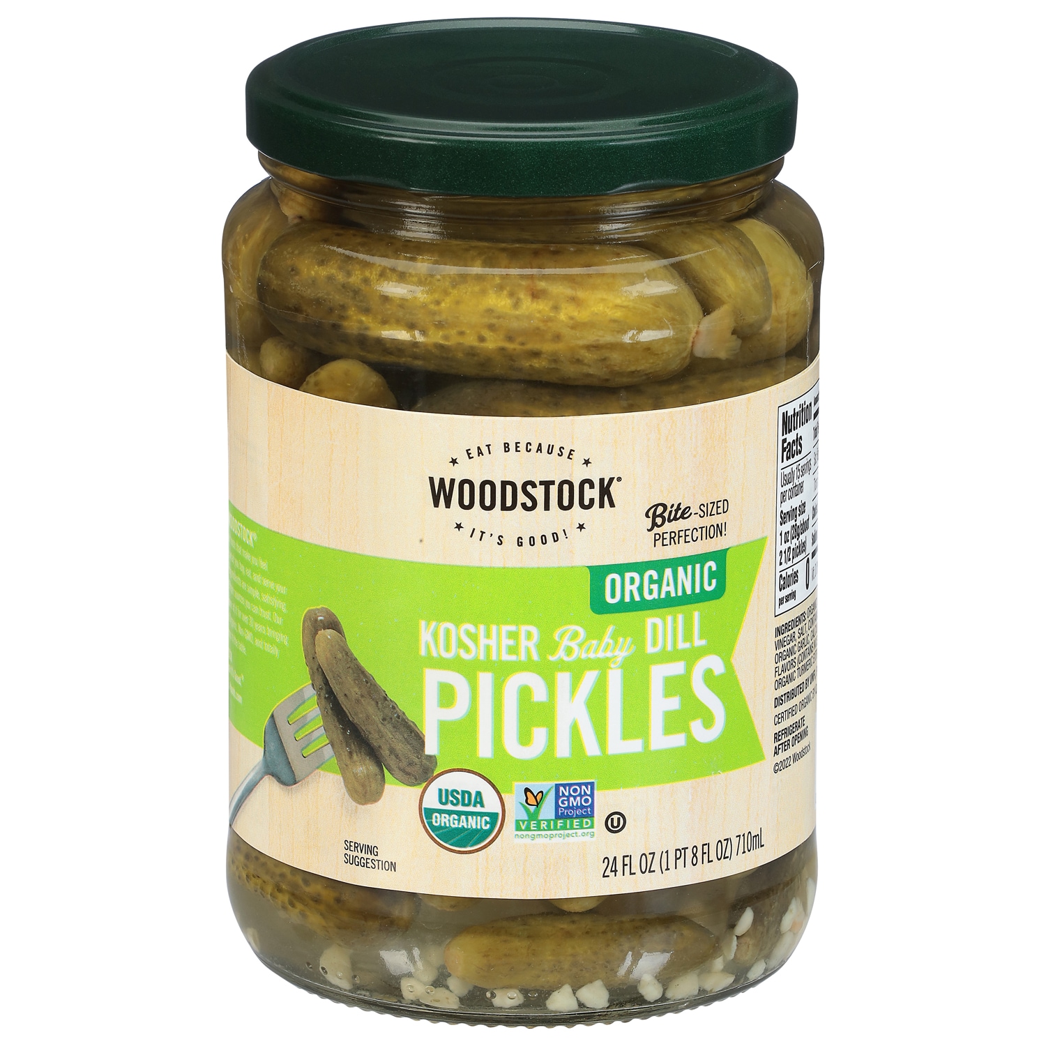 Woodstock Organic Kosher Baby Dill Pickles