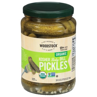 Woodstock Organic Kosher Baby Dill Pickles