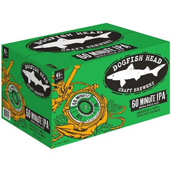 Dogfish Head 60 Minute IPA, Glass Bottles